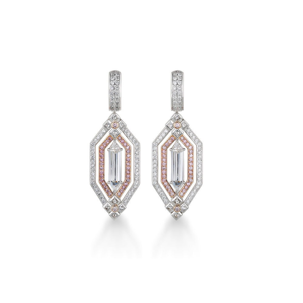 Diamond Bullet Earrings