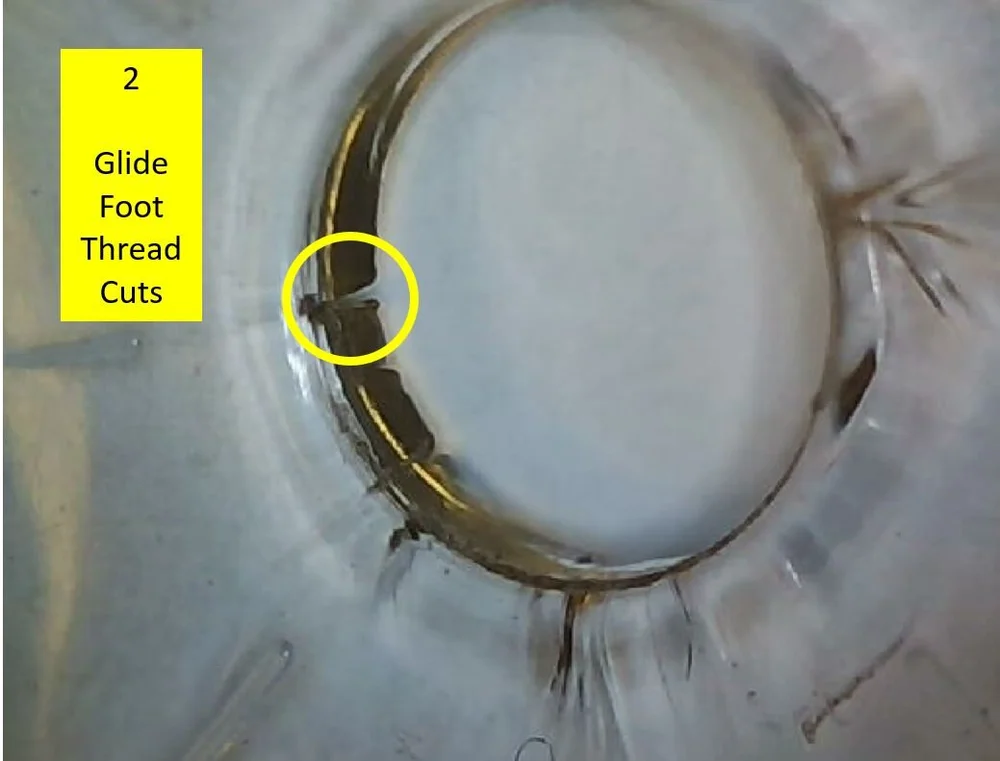 Is a damaged Glide Foot/Glide Foot 2 causing thread shredding ...