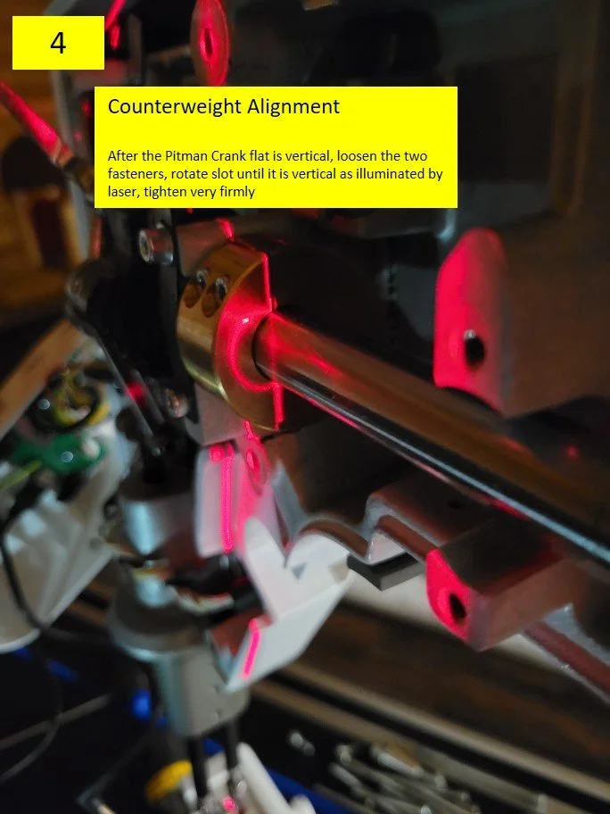 Excessive Vibration? Check the counterweight alignment. — Longarm-Tech
