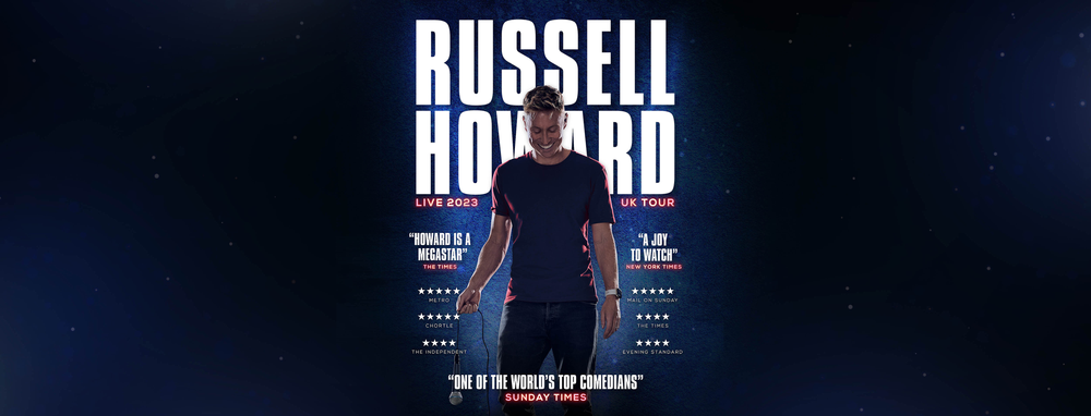 russell howard tour 2023 show length