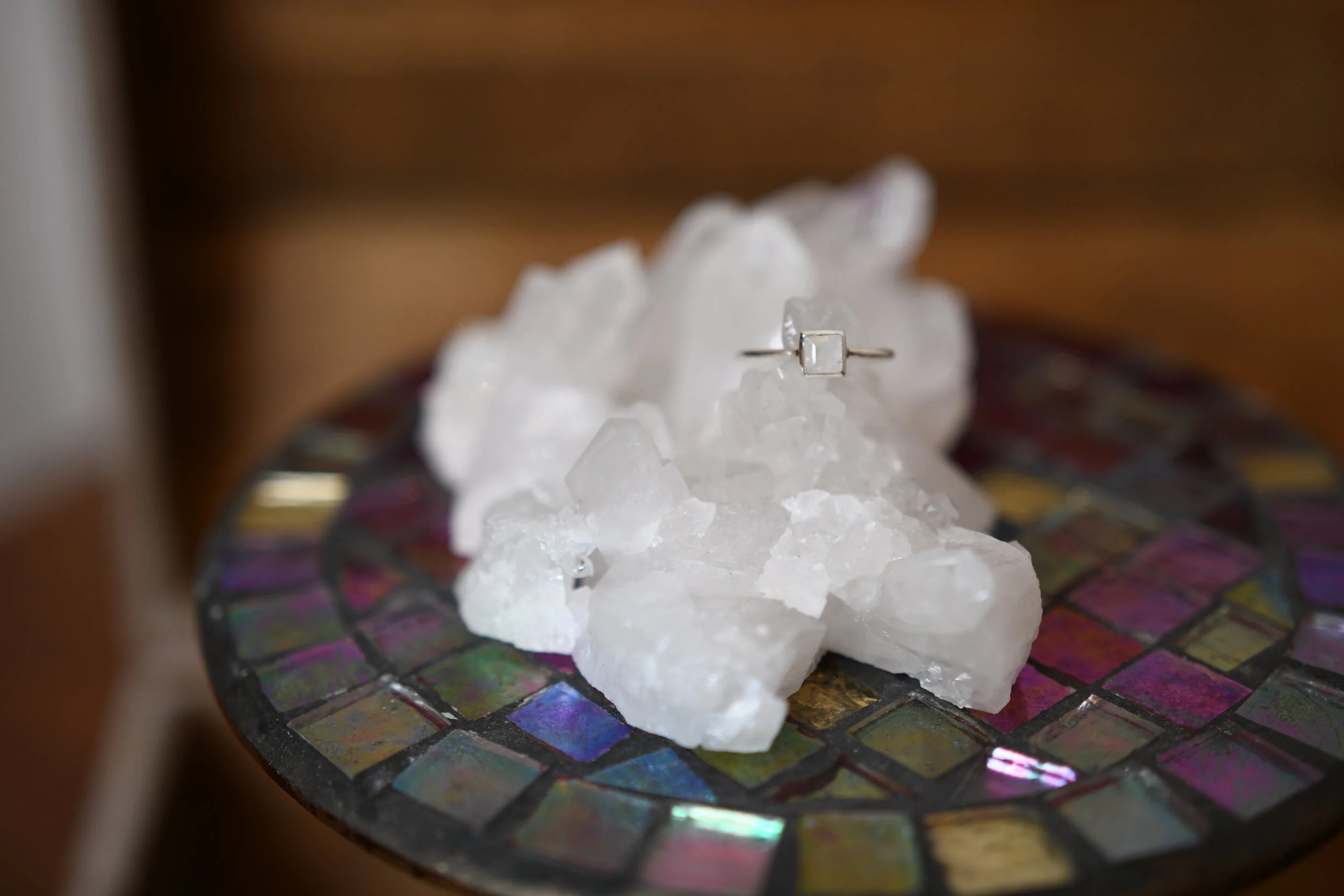 Rainbow Moonstone Square