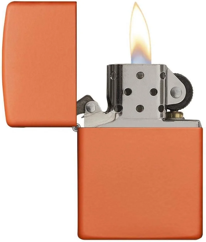 Zippo Orange Matte Lighter