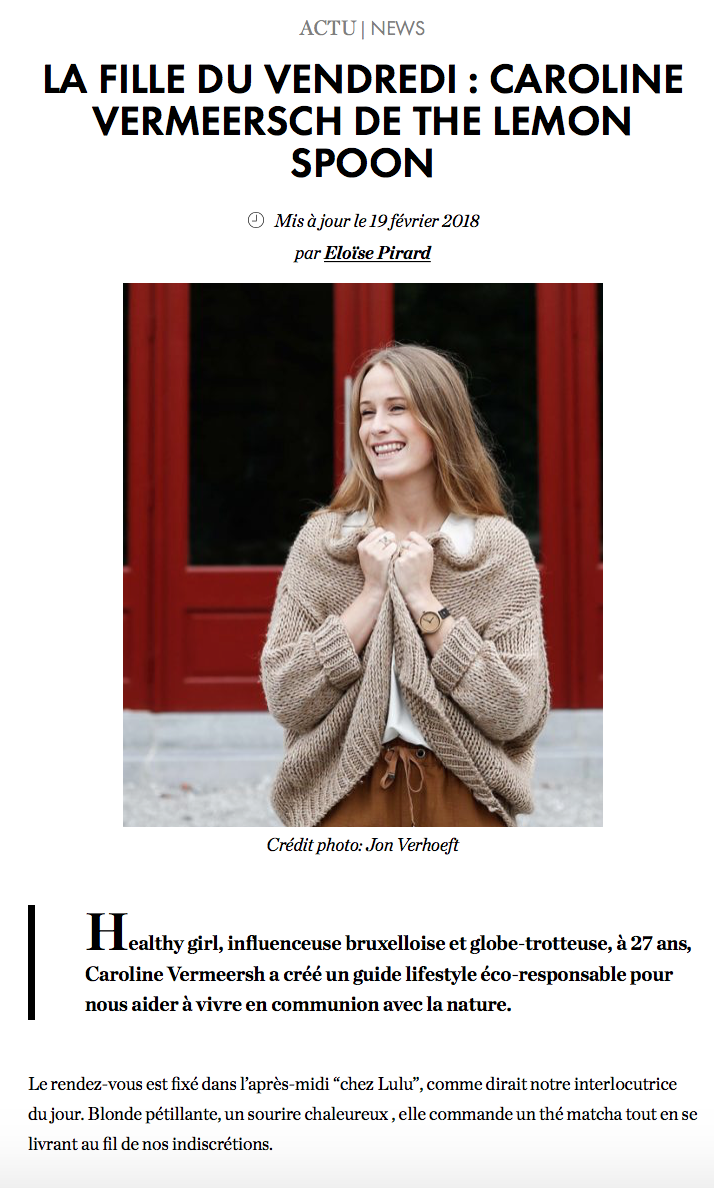 ELLE BELGIQUE - Janvier 2018