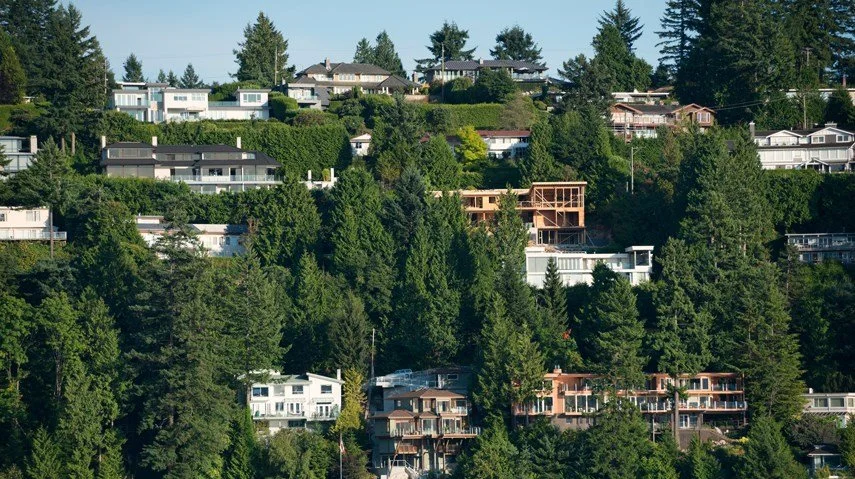West Vancouver Houses on a hillside