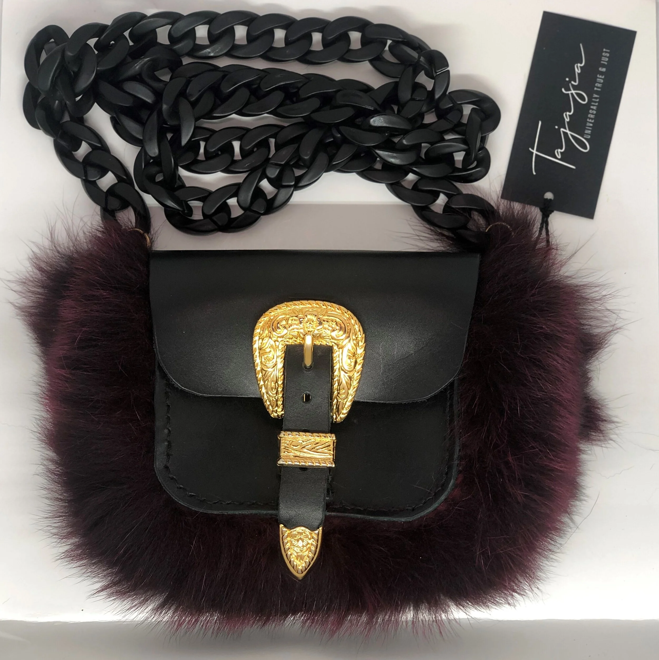 Fox Trim Convertible Mini Bag