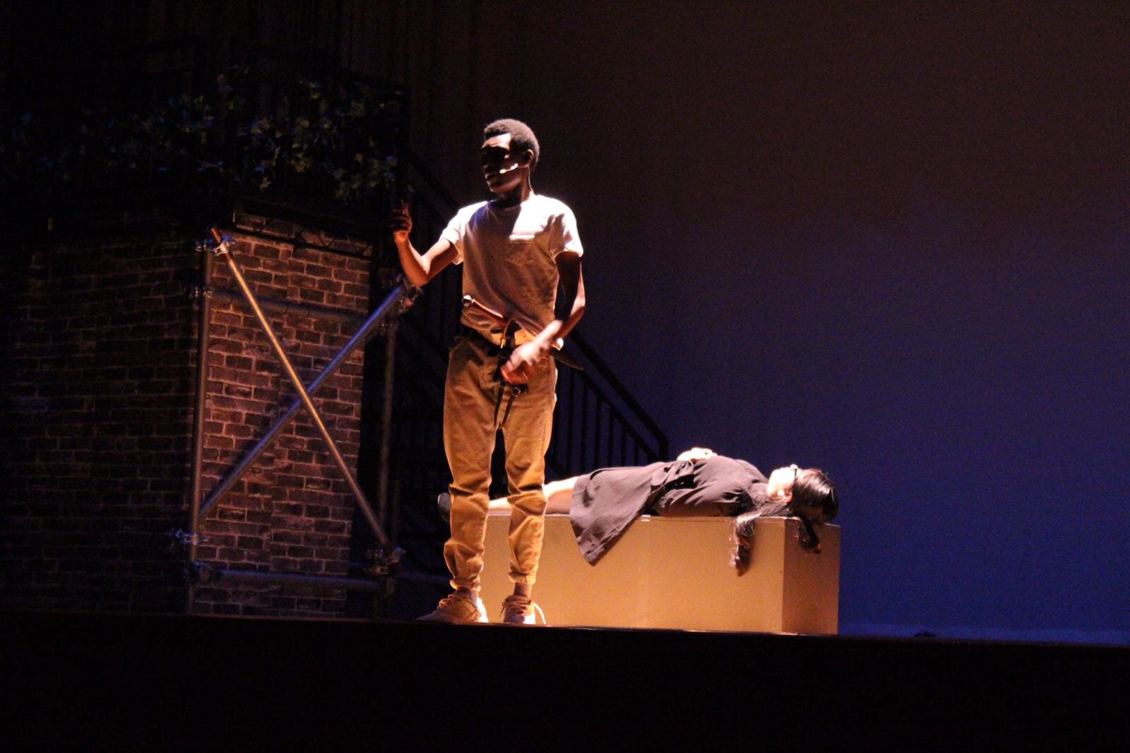 FDR High School's production of Romeo and Juliet where Amari was cast as Romeo.