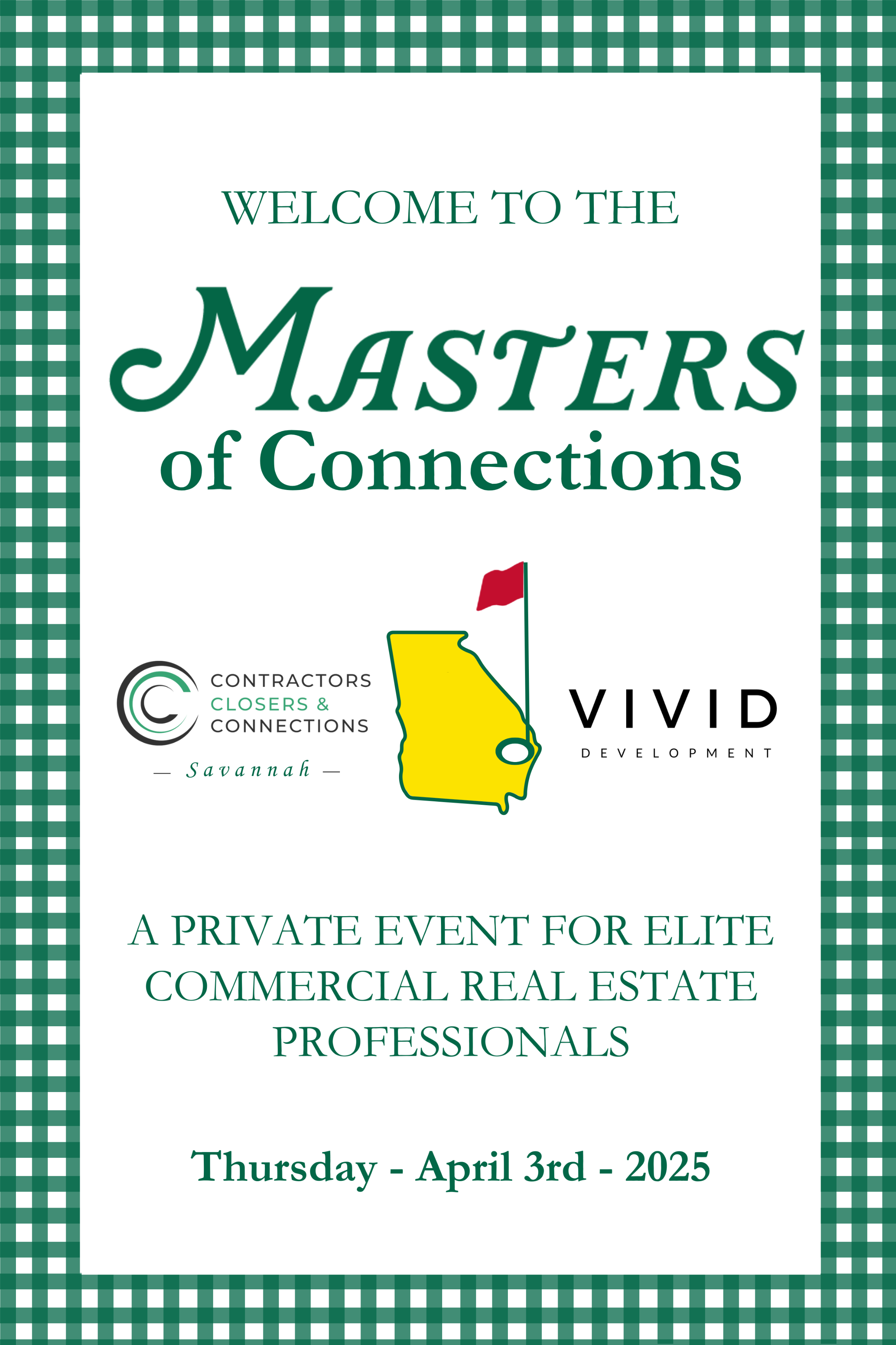 MASTERS OF CONNECTIONS- AN EXCLUSIVE CRE EVENT 