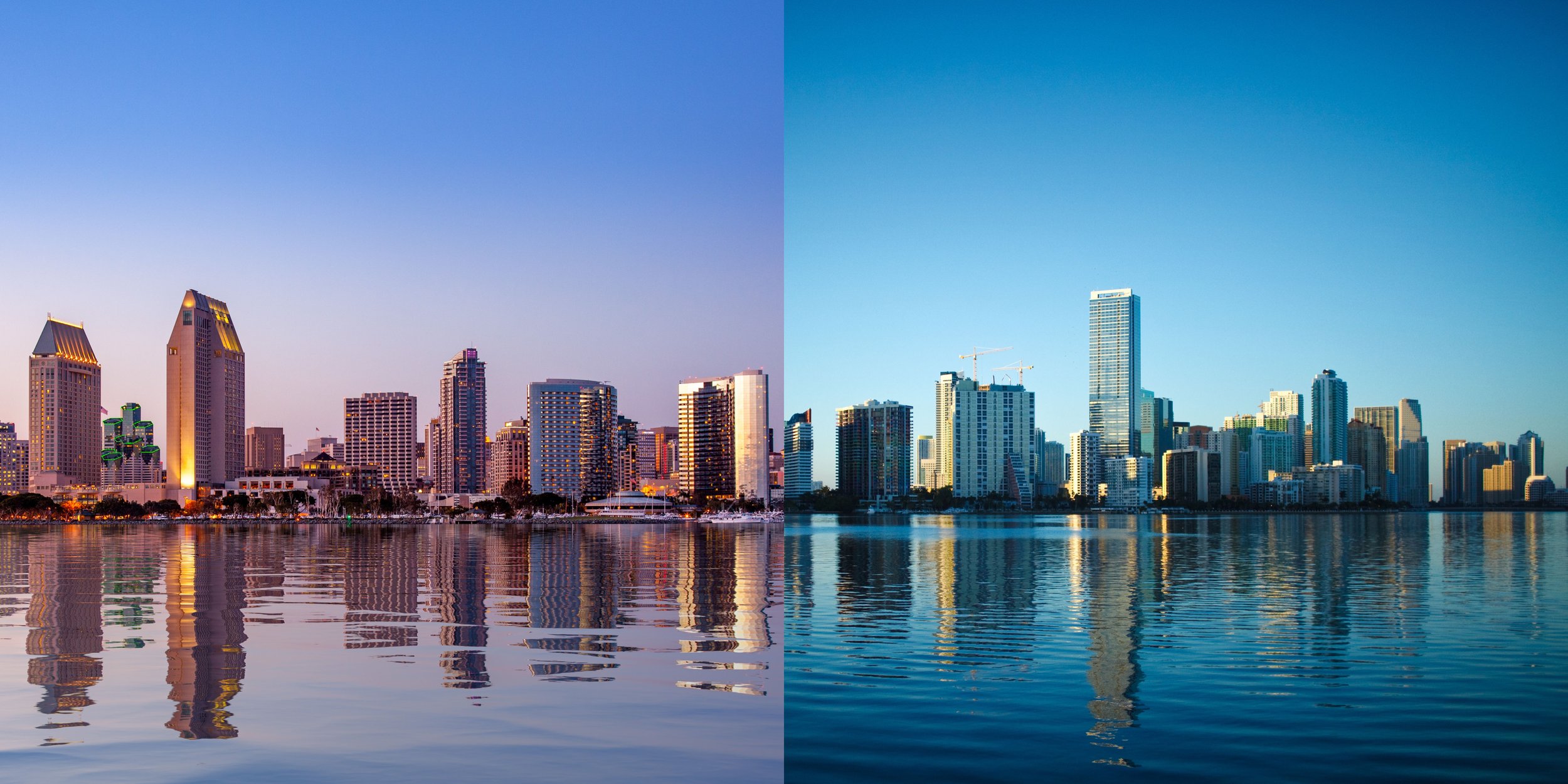 Rentar oficina en San Diego es mejor que rentar oficina en Miami para empresas