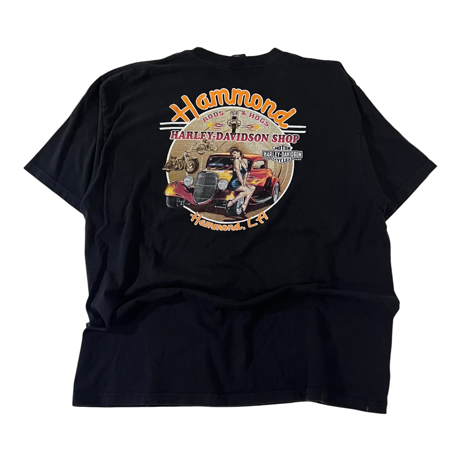 00s Harley Davidson Hot Rod Babe tee (XXL)