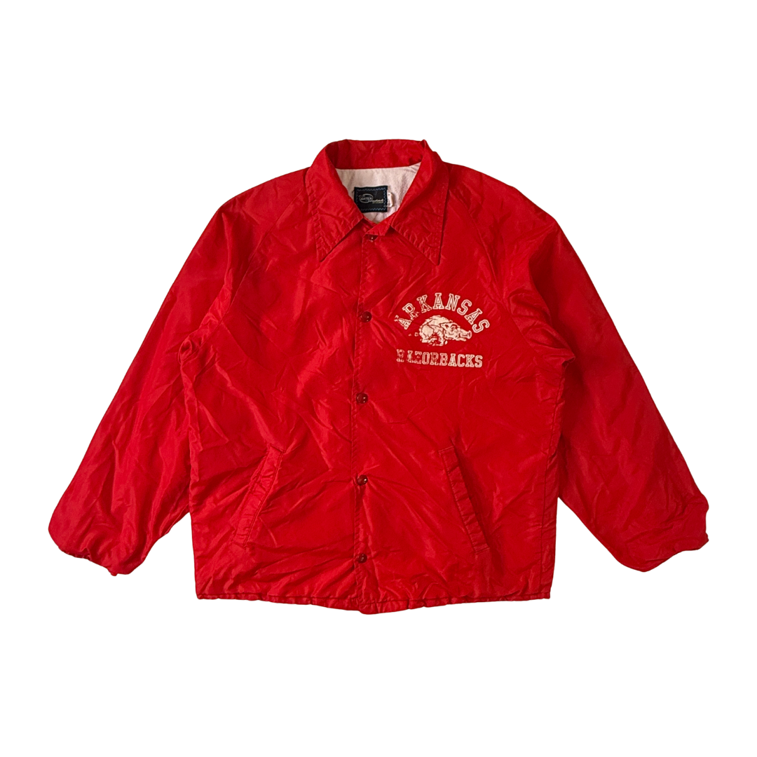 70s Arkansas Razorbacks button up jacket
