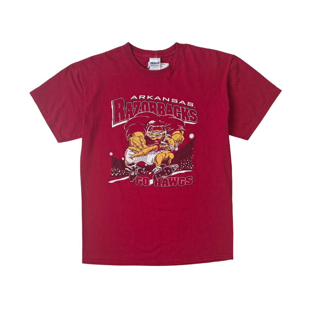 Y2K Arkansas Razorbacks "Go Hawgs" tee (M/L)