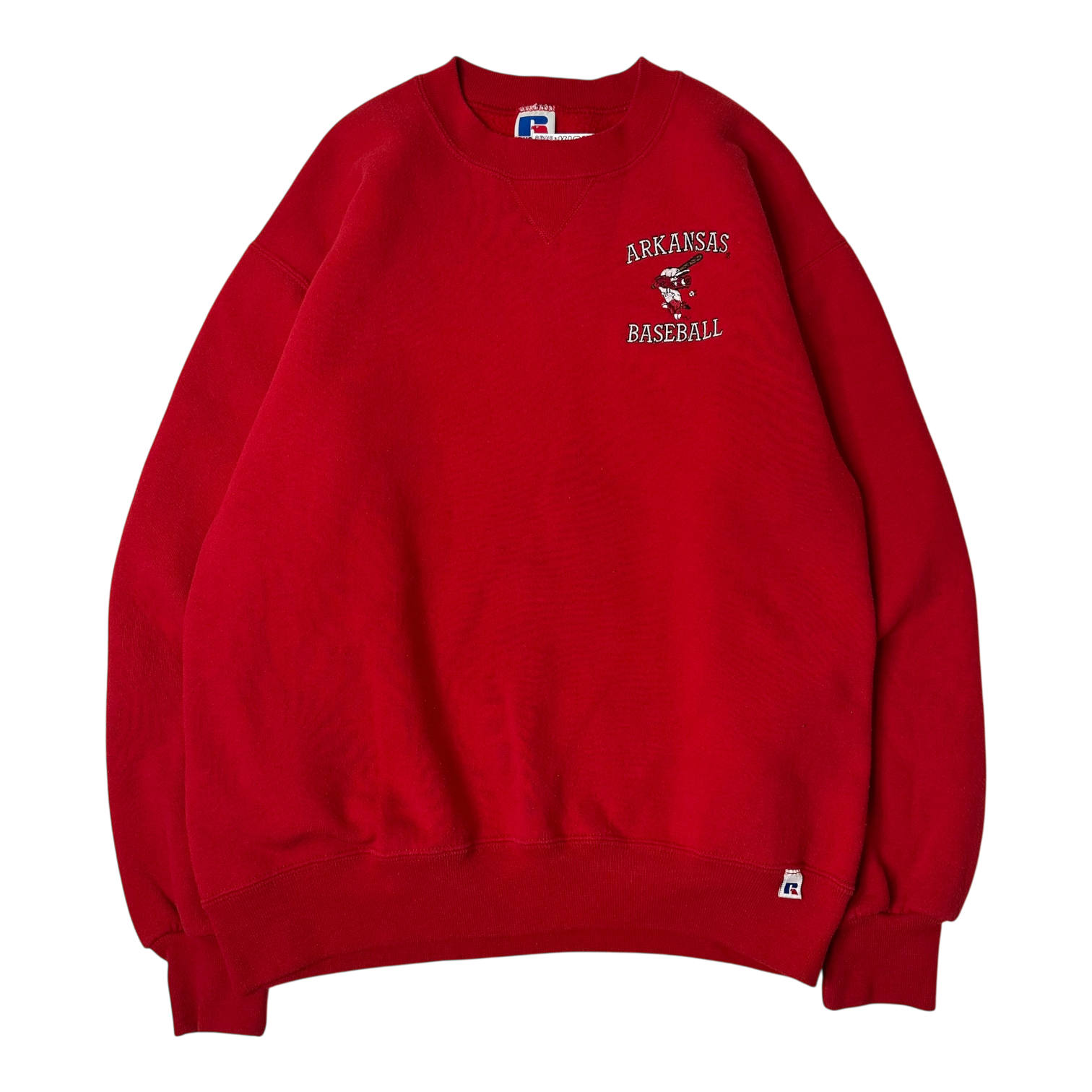 90s Arkansas Razorbacks Russell Athletic Baseball Crewneck (M/L)