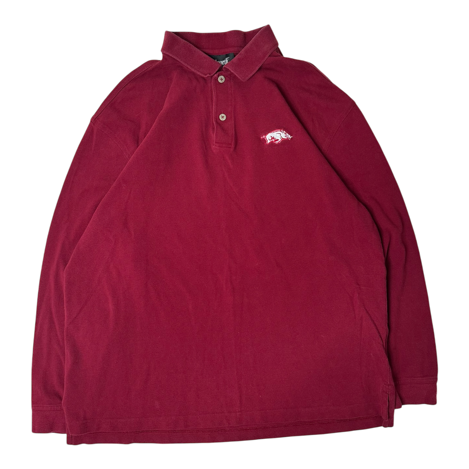 90s Arkansas Razorbacks long sleeve polo (XL)