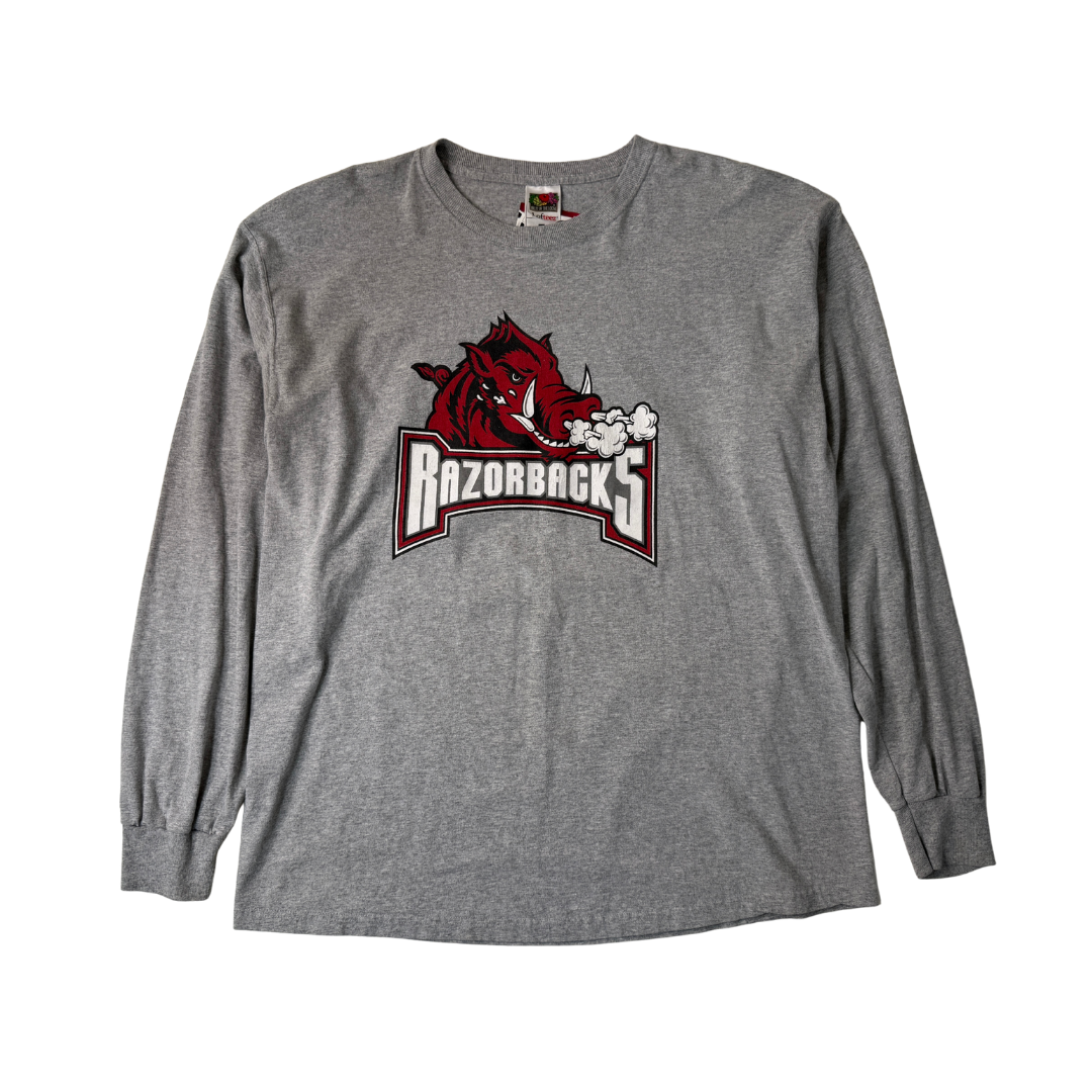 90s Arkansas Razorbacks Heather longsleeve (XL)