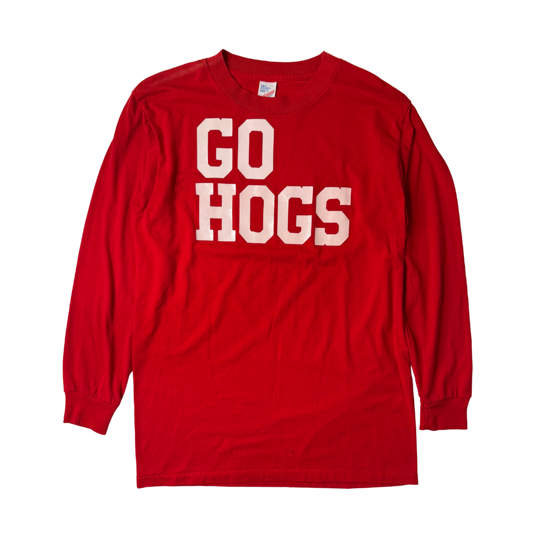 90s Arkansas Razorbacks "Go Hogs" longsleeve
