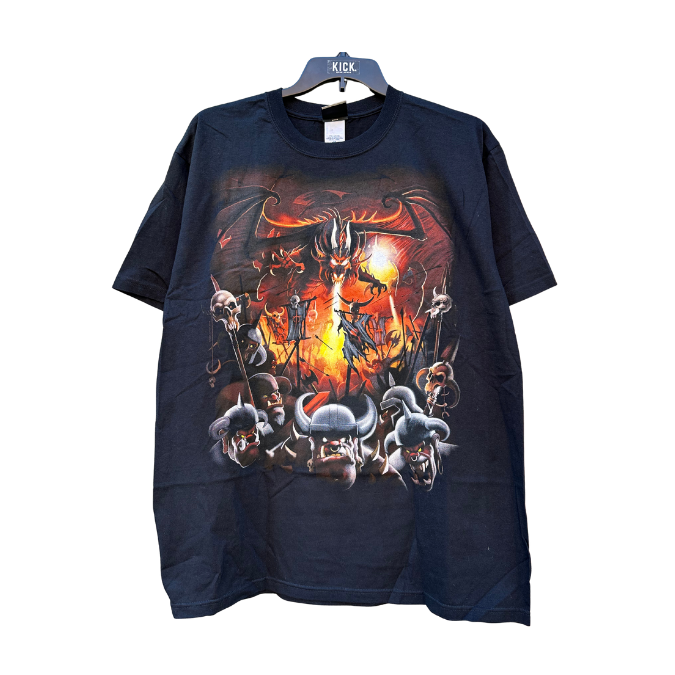 90s Deadstock Liquid Blue Dragon tee (XL)