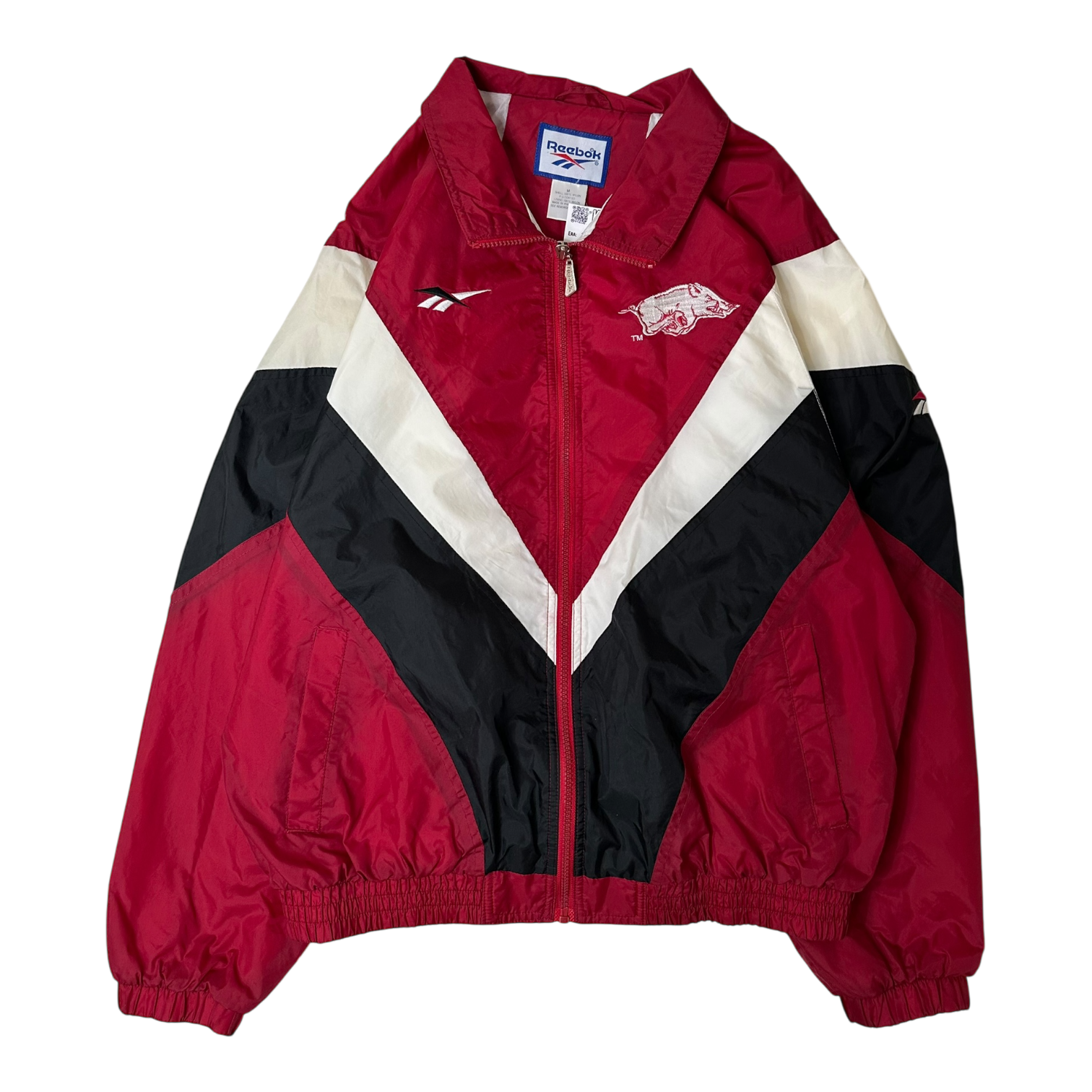 90s Arkansas Razorbacks Reebok Windbreaker (L/XL)