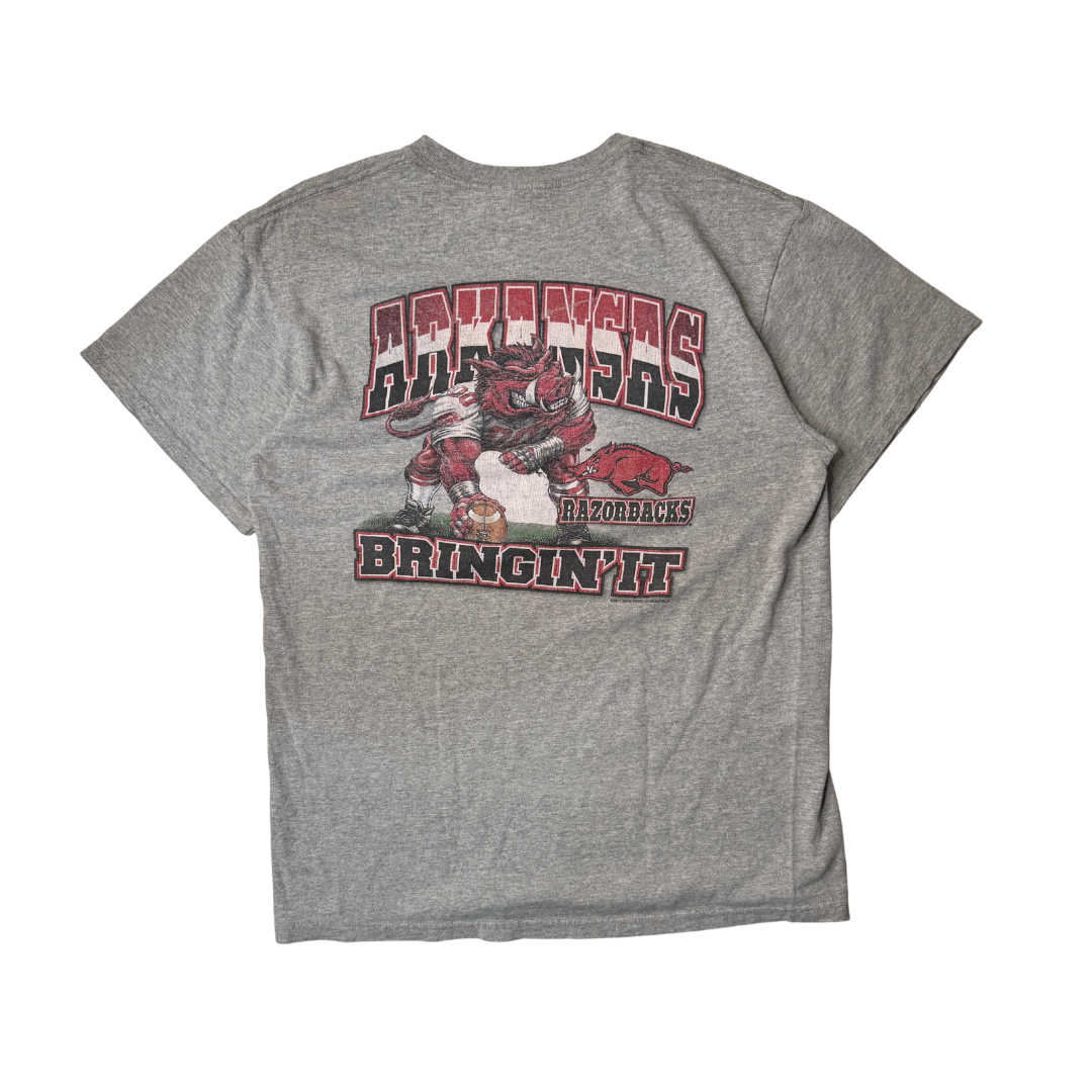 00s Arkansas Razorbacks football "Bringin' It" tee