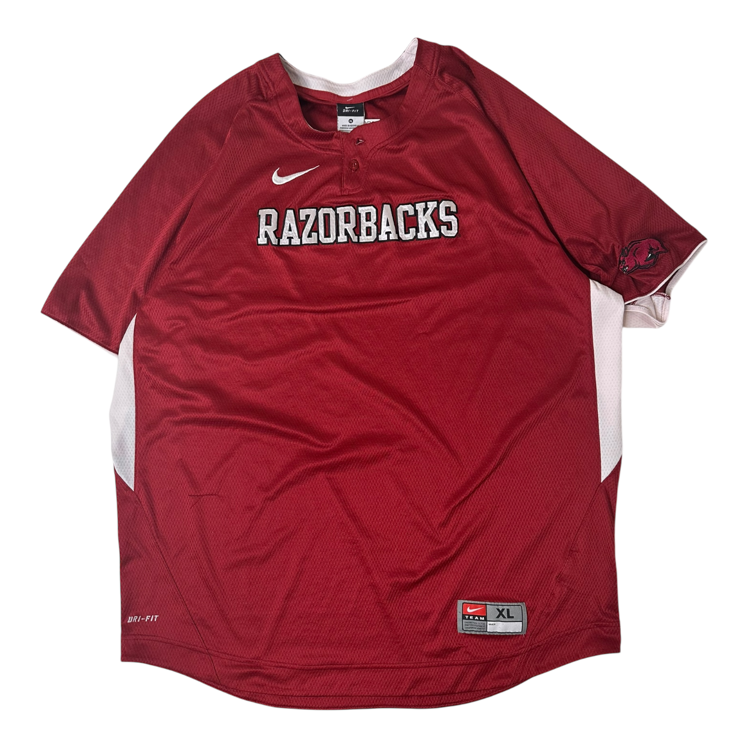 00s Arkansas Razorbacks Baseball Jersey (XL)