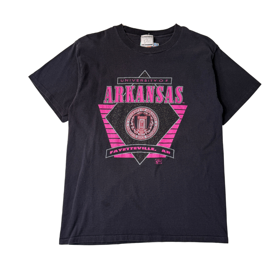 90s Arkansas Razorbacks Neon tee
