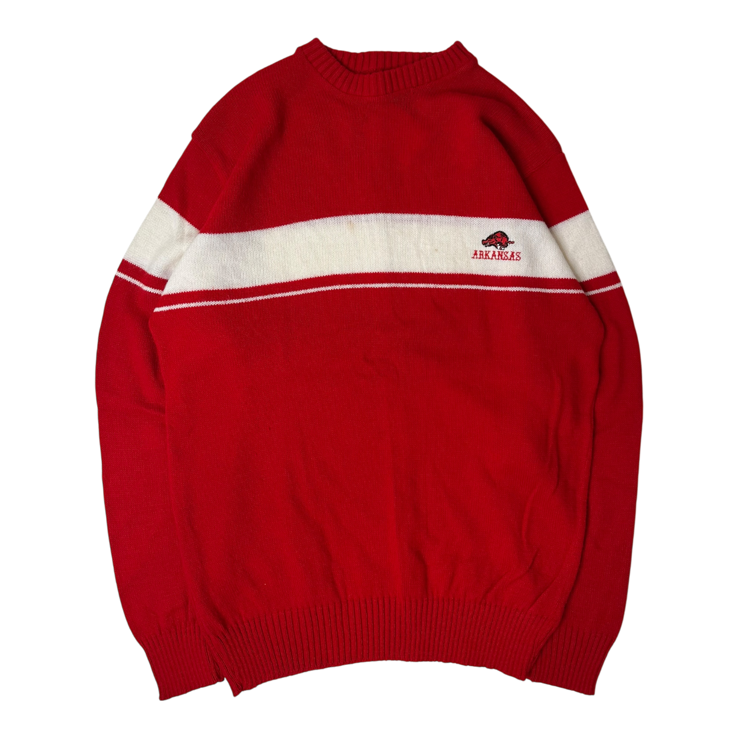 80s Arkansas Razorbacks Knit Sweater (L/XL)