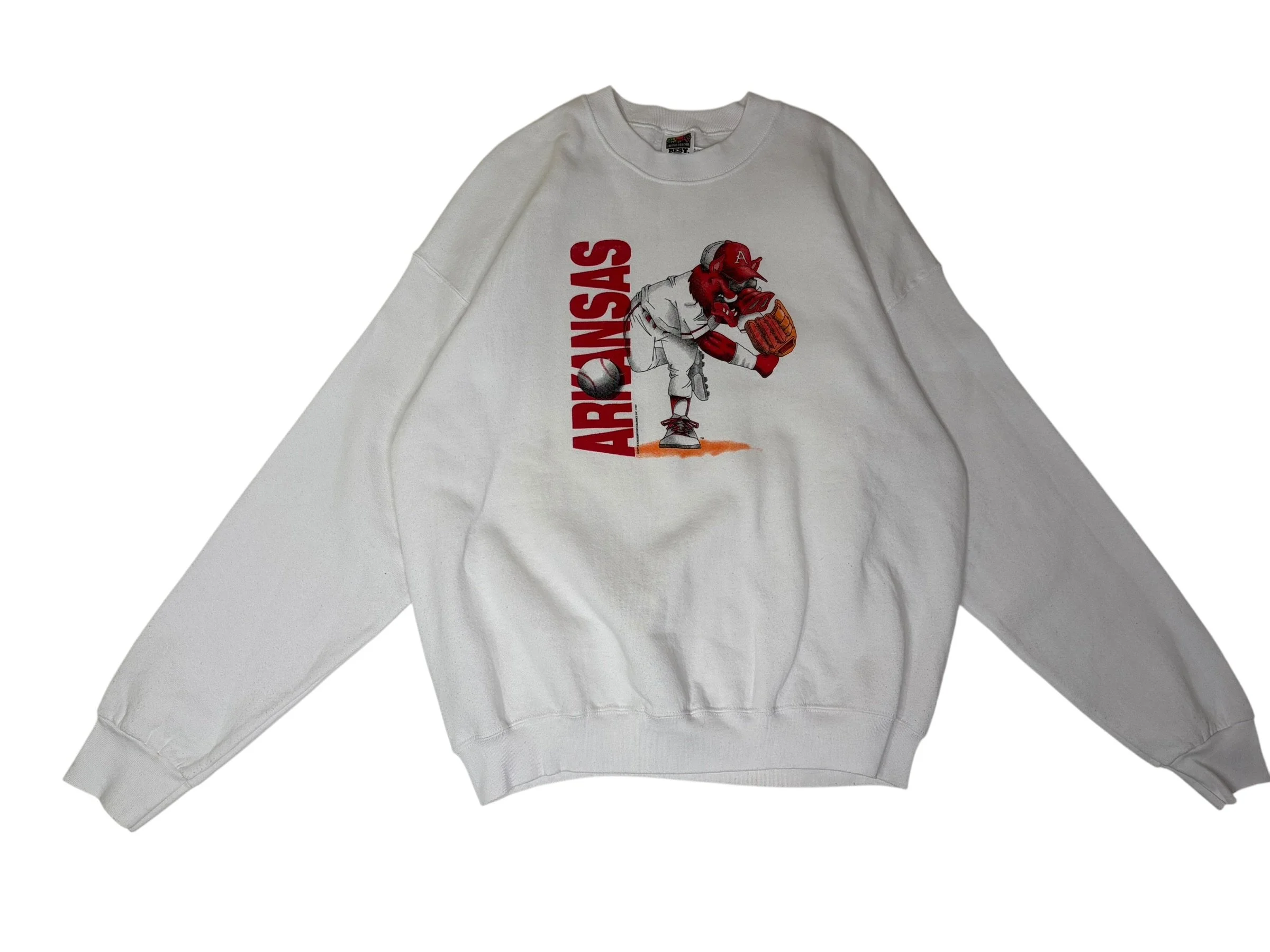 90s ARKANSAS RAZORBACK CREWNECK (XL)