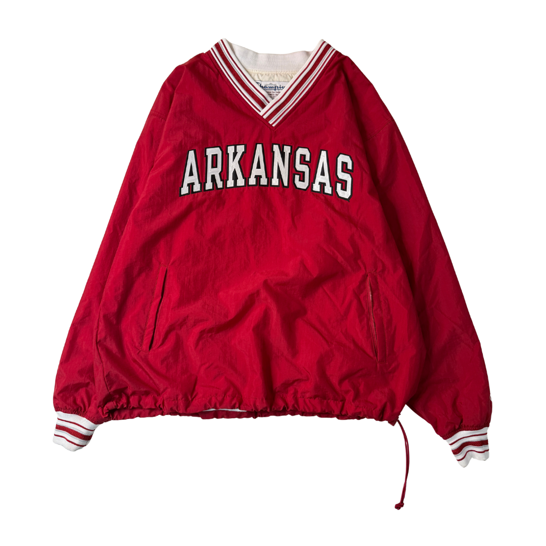 90s Arkansas Razorbacks Champion pullover jacket