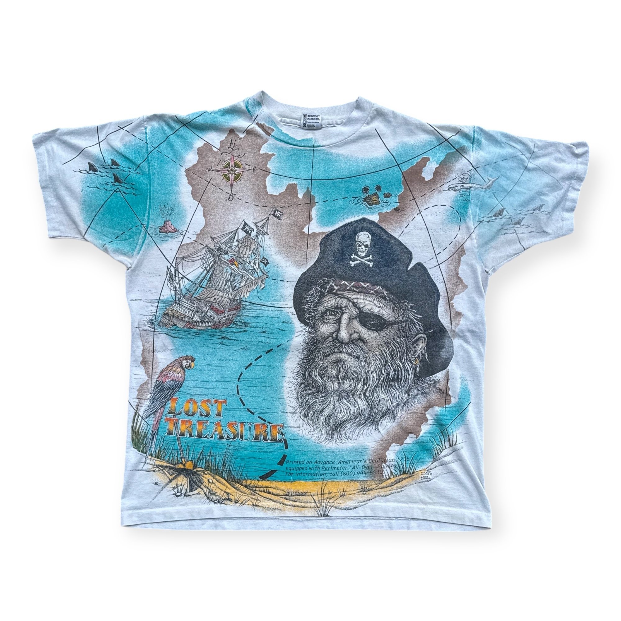 90s Lost Treasure Pirate tee (XL)