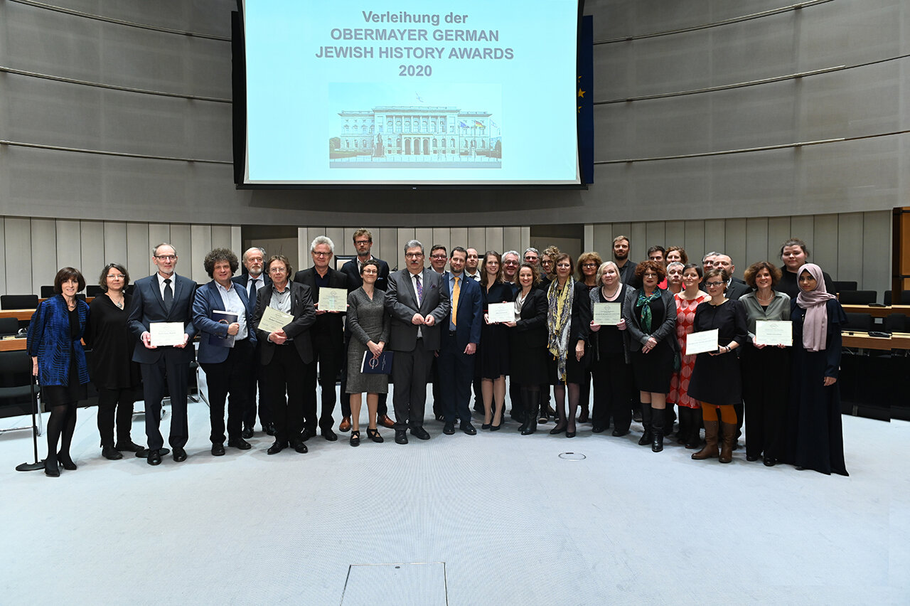  Die Obermayer-Preisträger*innen und die Jury der Obermayer Awards 2020 