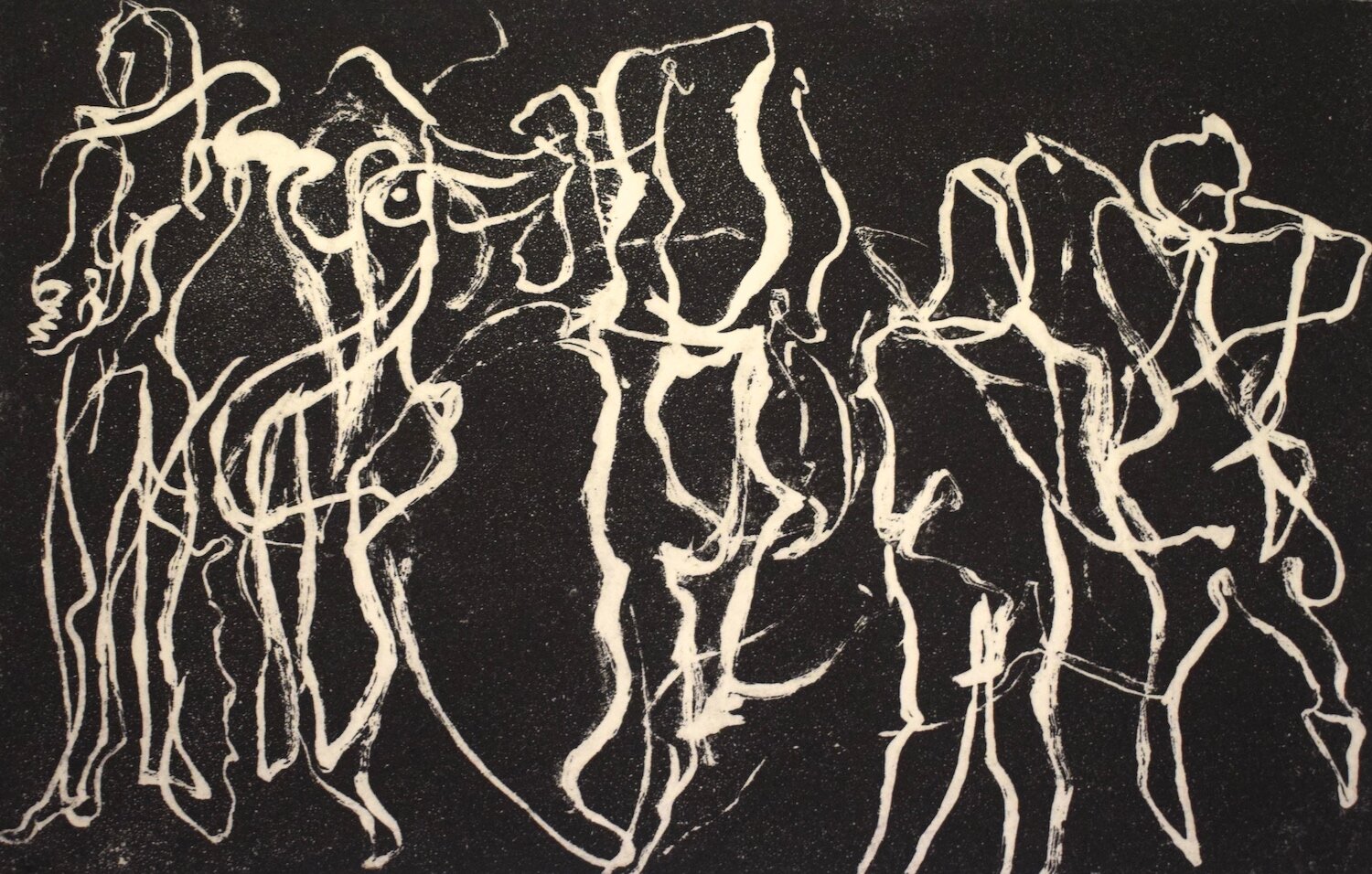 Raga, etching, 20 x 13cm