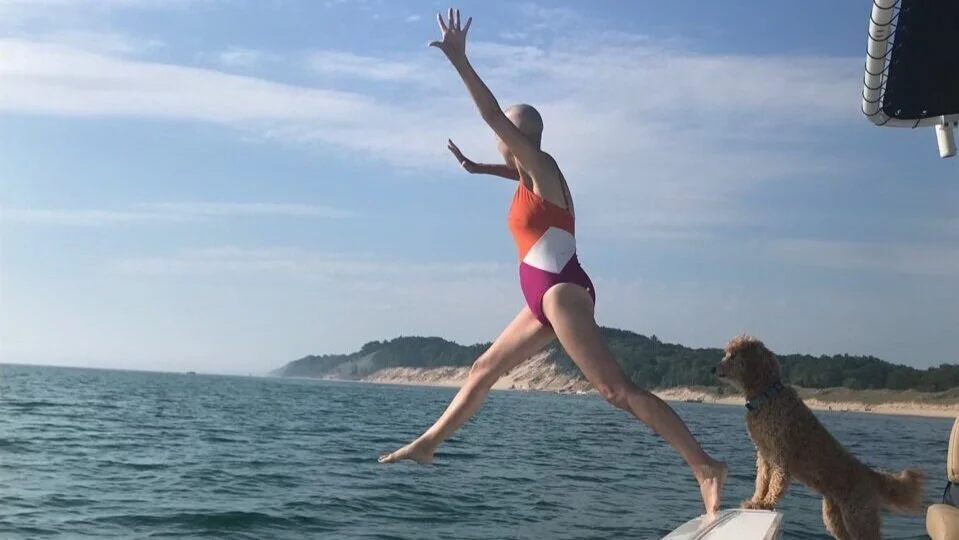 I am here - Lake Michigan summer