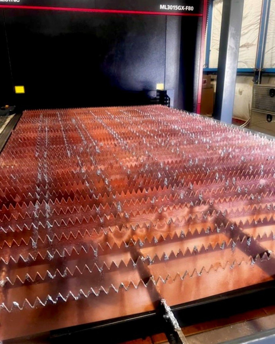 Whoever said the streets are paved in gold, surely meant paved in copper. 😎 

Our laser bed just got an upgrade with quality grating, manufactured here in the US. 🇺🇸