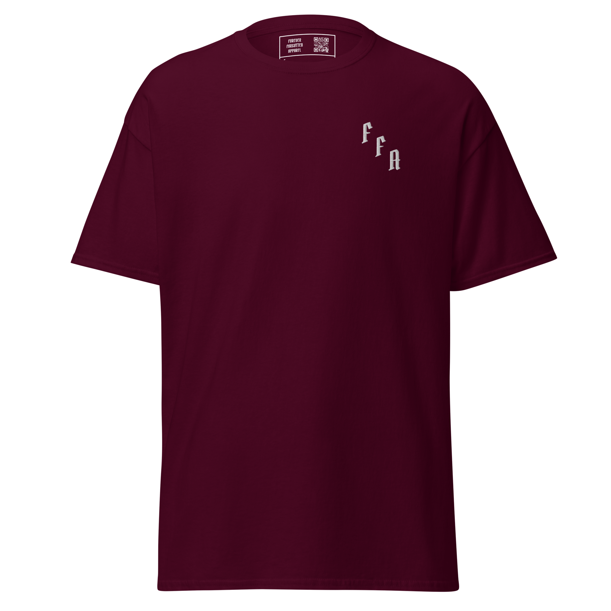 unisex-classic-tee-maroon-front-674b368a24012.png