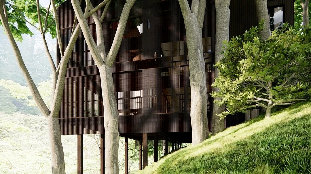 Another project we&rsquo;re excited to see start construction in the new year is our Nu&rsquo;uanu Stream house. Much attention has been given to the intricate details in this design. From the floor-to-ceiling-stacking-wood-slat-storm-doors, to the c