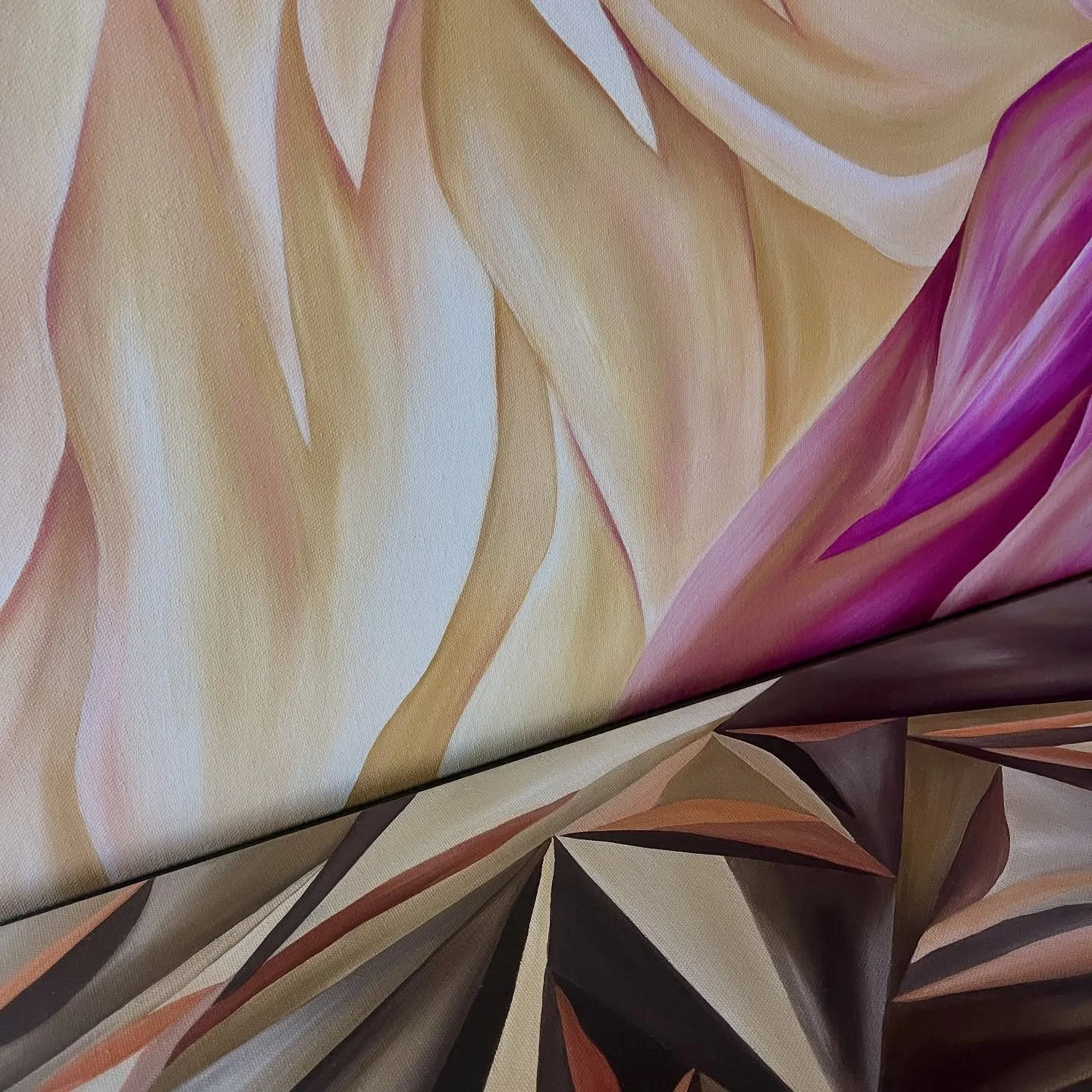 DETAILS | Yellow Ochre &amp; Chocolate Hues 💛

#taracunniffeartist #tmcstudiosau #art #artist #artwork #oilpaintings #oiloncanvas #details #oilpainter #artbuyer #artseller #artoftheday #creative #floralart #geometric #geometricabstraction #fineart #