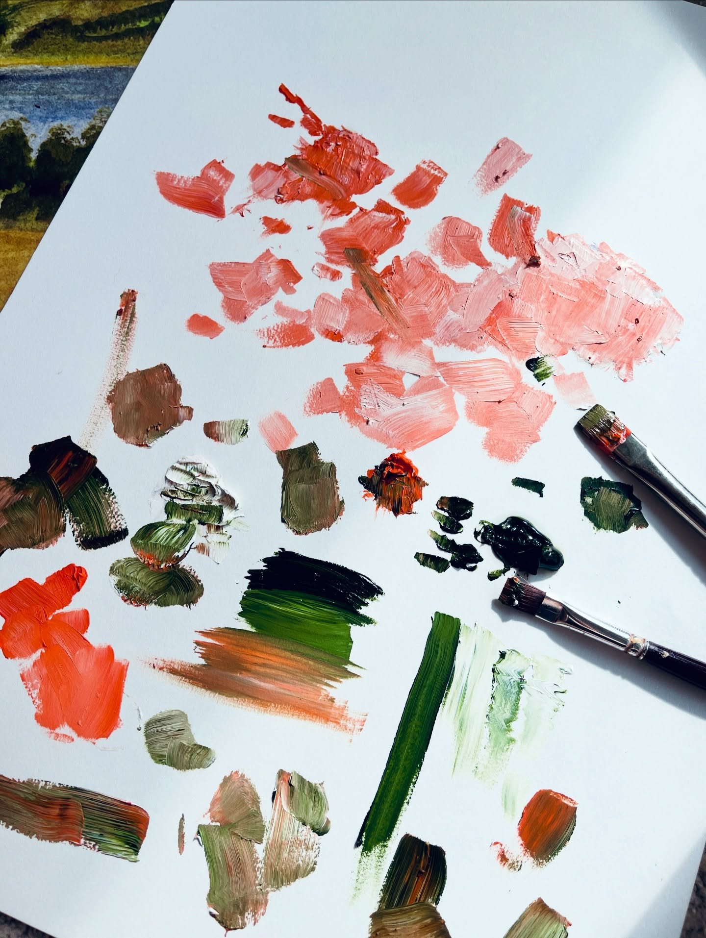 Palette study, mid-process of my latest Oil Painting &lsquo;Structured Bloom&rsquo;. 🌙

#contemporaryartist #sydneyartist #contemporaryartcollectors #emergingartist #artforinteriors #artforcollectors #artadvisory #artconsultant #art #botanicals #sta