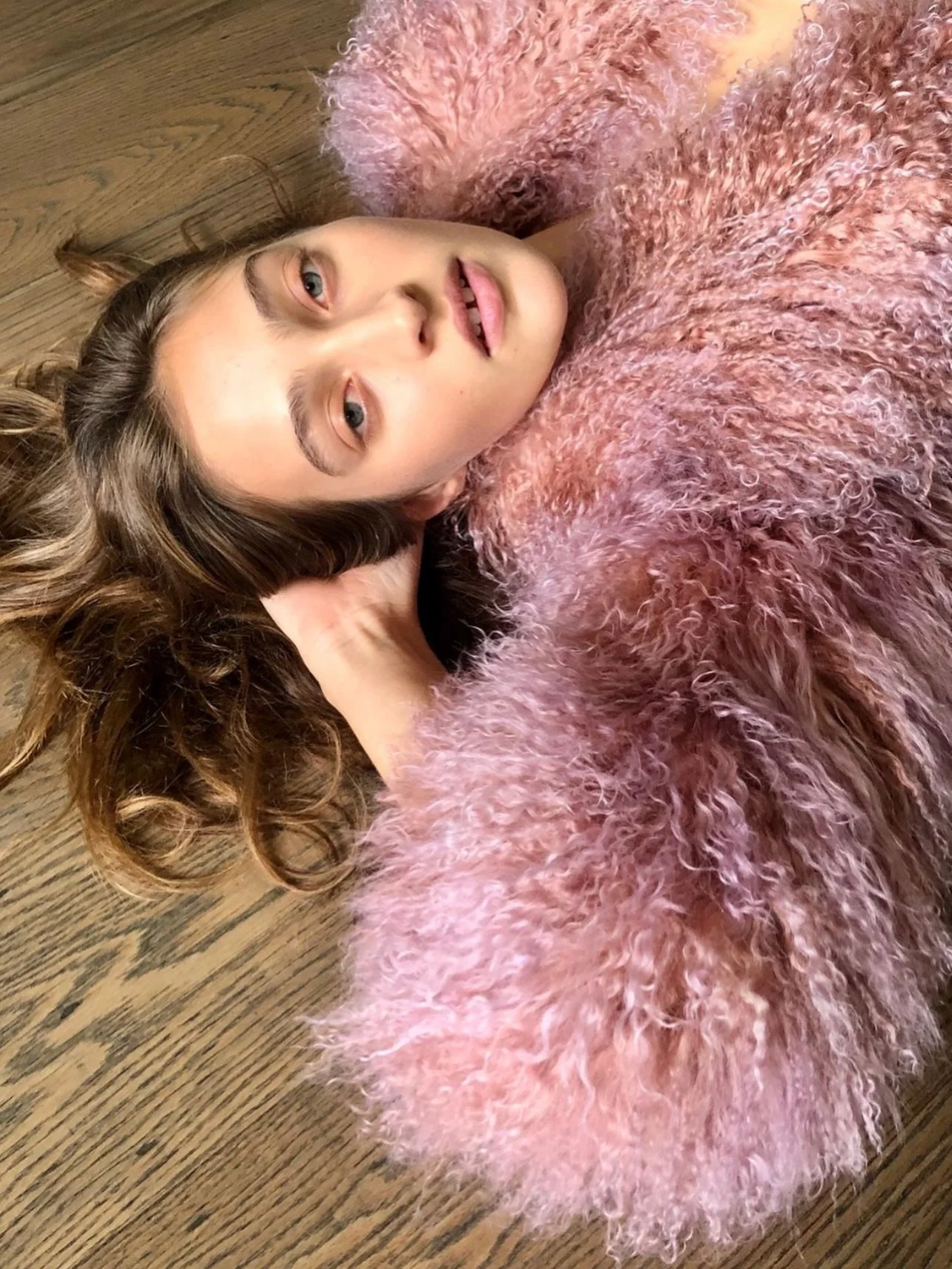 Some pieces exist to be worn. Others exist to be remembered. This Mongolian Lamb jacket was the latter. 

A custom H Brand two-tone ombr&eacute; dip-dye process - nude blush blending into soft lilac. Developed with the kind of obsessive attention tha