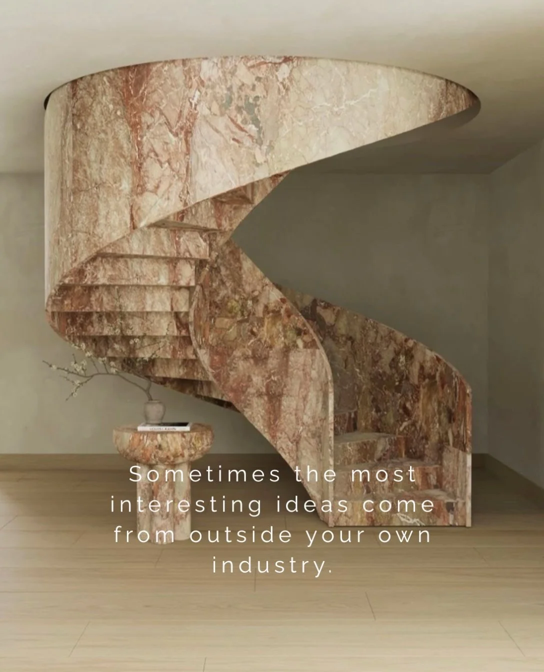 Some of my best fashion inspiration has nothing to do with fashion.

Architecture, interiors, art, objects&hellip; there&rsquo;s so much to draw from creatively.

I&rsquo;ve always loved how an interesting shape, an unexpected material or a beautiful