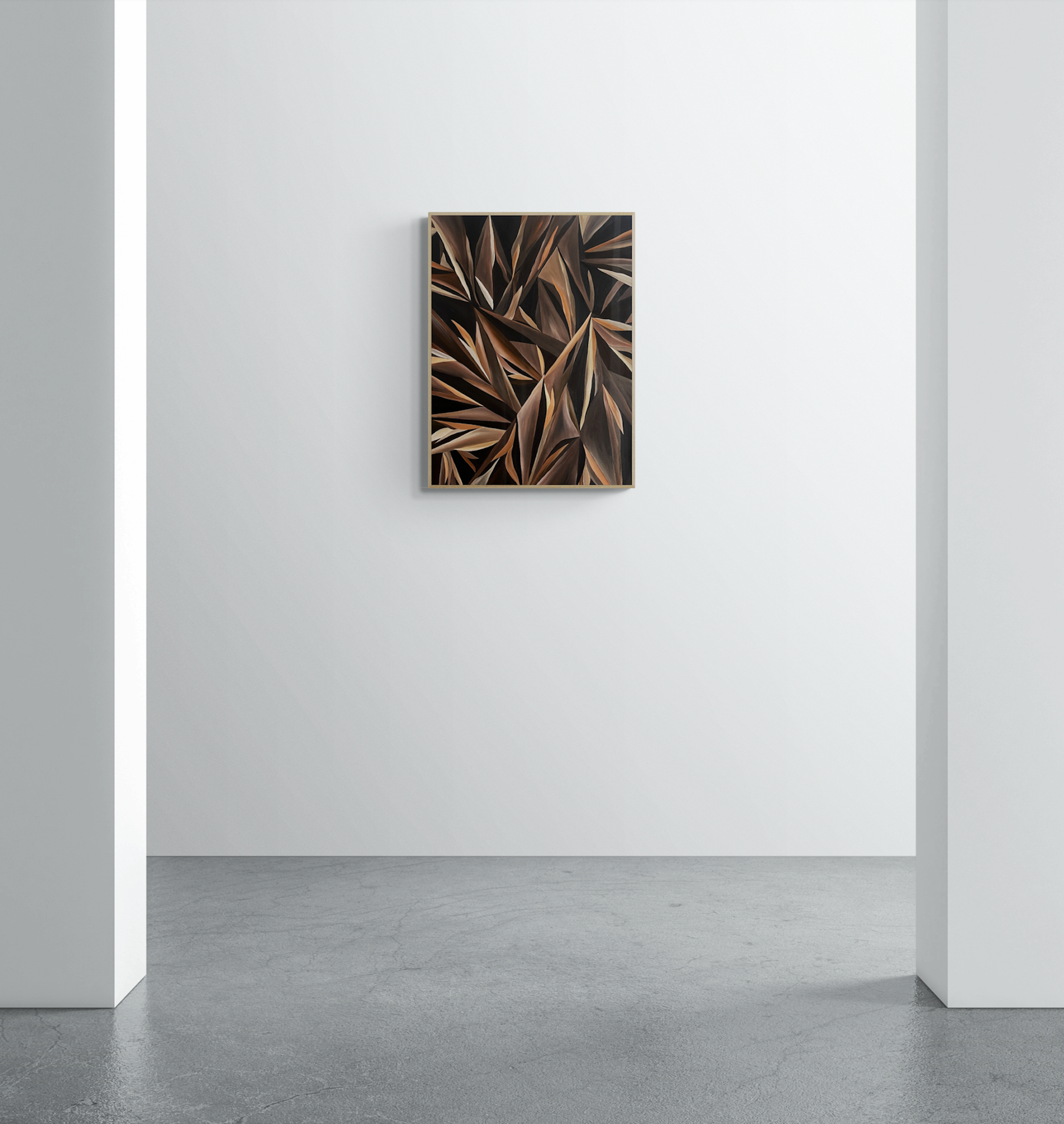 Below the Geometric Surface | Oil Painting