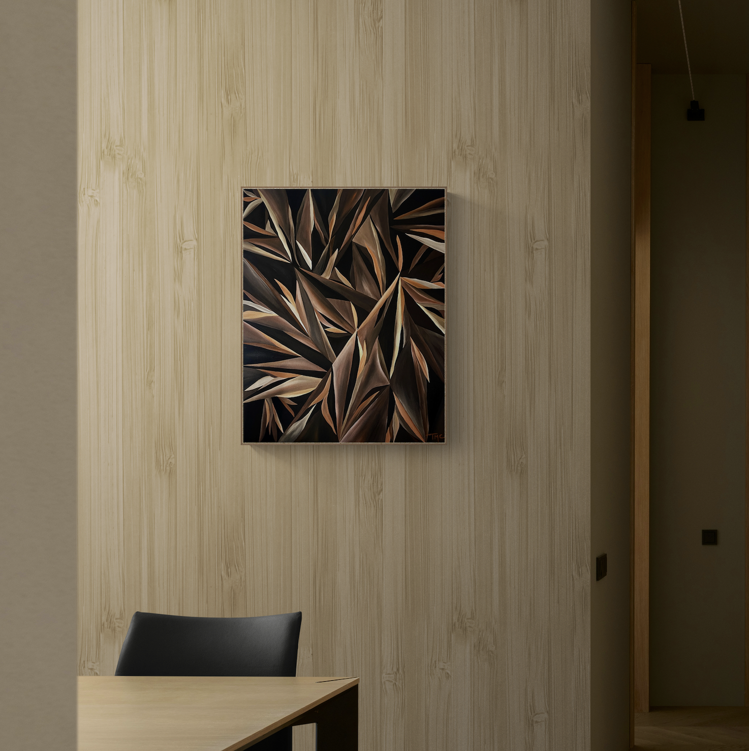 Below the Geometric Surface | Oil Painting
