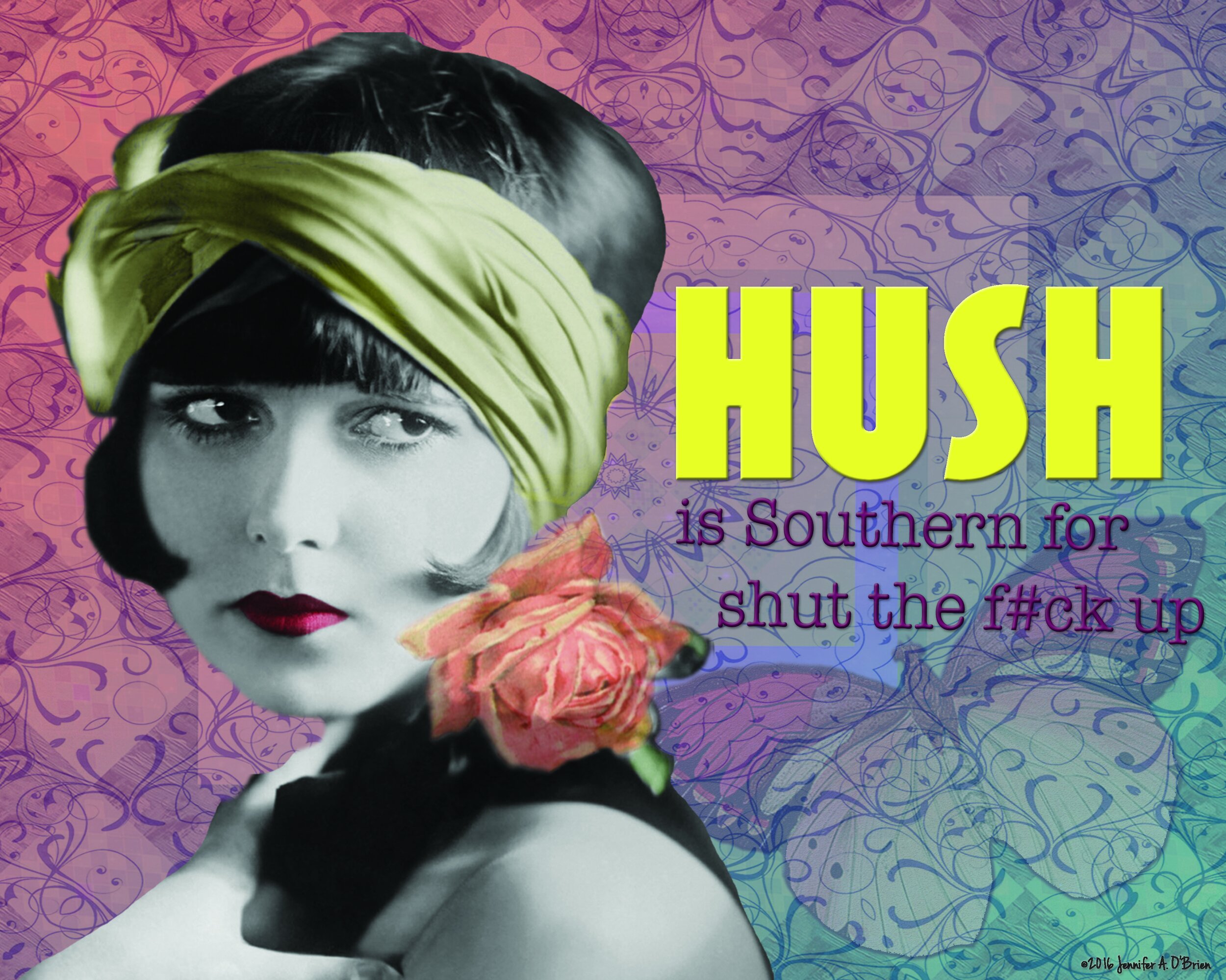 Hush is Southern - Art Print.jpg