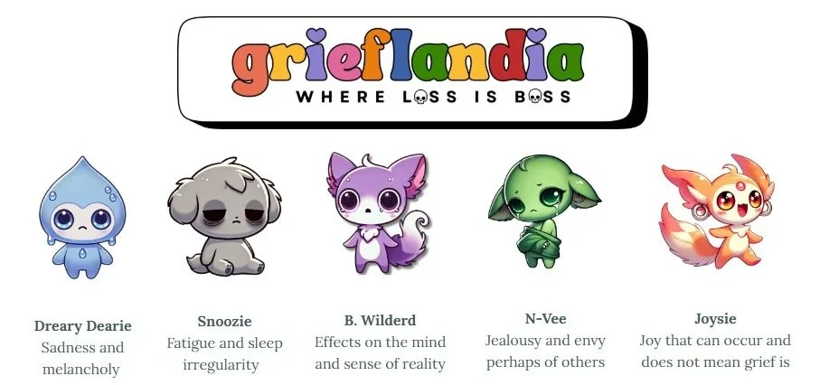 Grieflandia Character Lineup