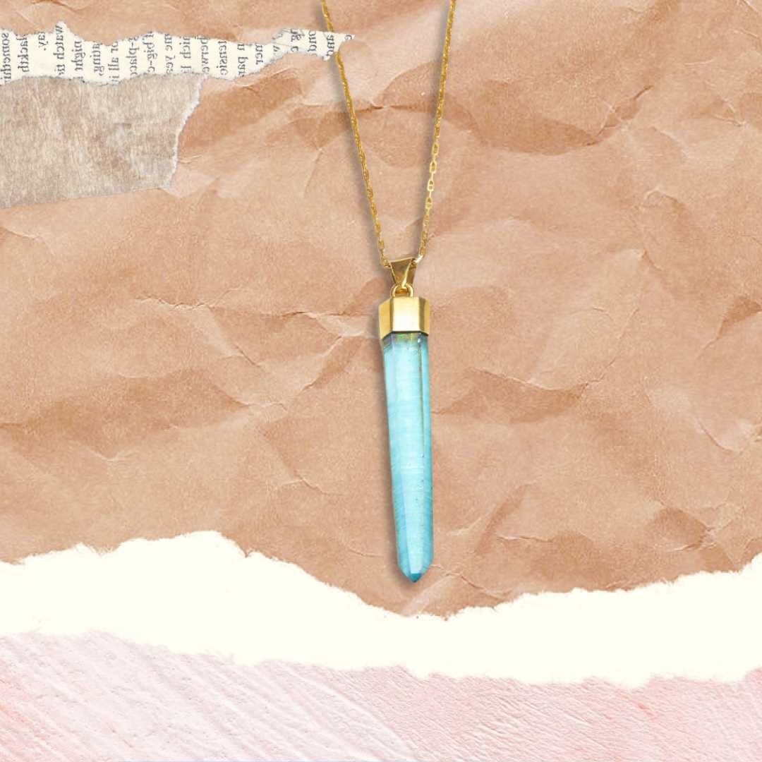 Blue Tourmaline will evoke tranquility because looking at this crystal will make you think of calm and soothing blue waters. It will make you envision an image of yourself gliding languidly on the water&rsquo;s surface. This crystal will invite you t