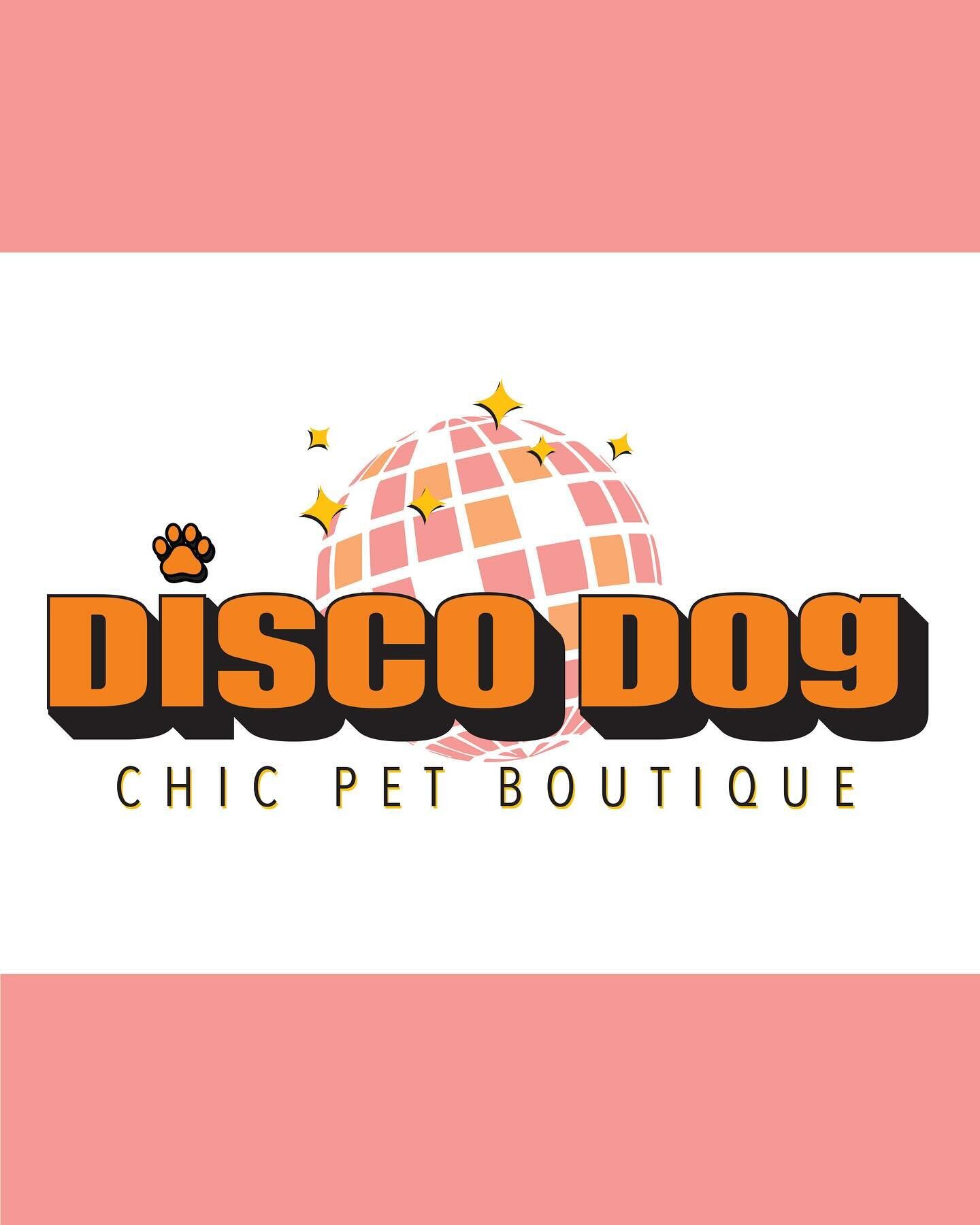 Super exciting new project alert! 🚨 
There&rsquo;s a groovy new pet accessory store coming to Palm Springs and we&rsquo;ve had fun helping develop the name, creating the brand look and overseeing the colorful interior fitout. Look out for @discodogc