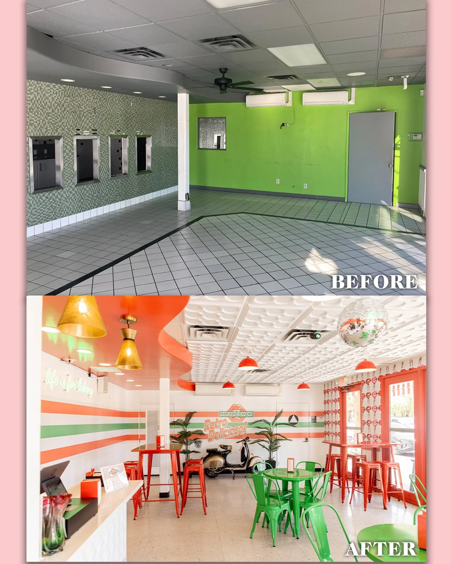 This was a project that we could not have had more love for&hellip; After all, who isn&rsquo;t happy when surrounded by gelato? 🍧
And the work we created for @gelatoagogo pulled on every skill set&hellip; branding, web design, collateral graphics, u