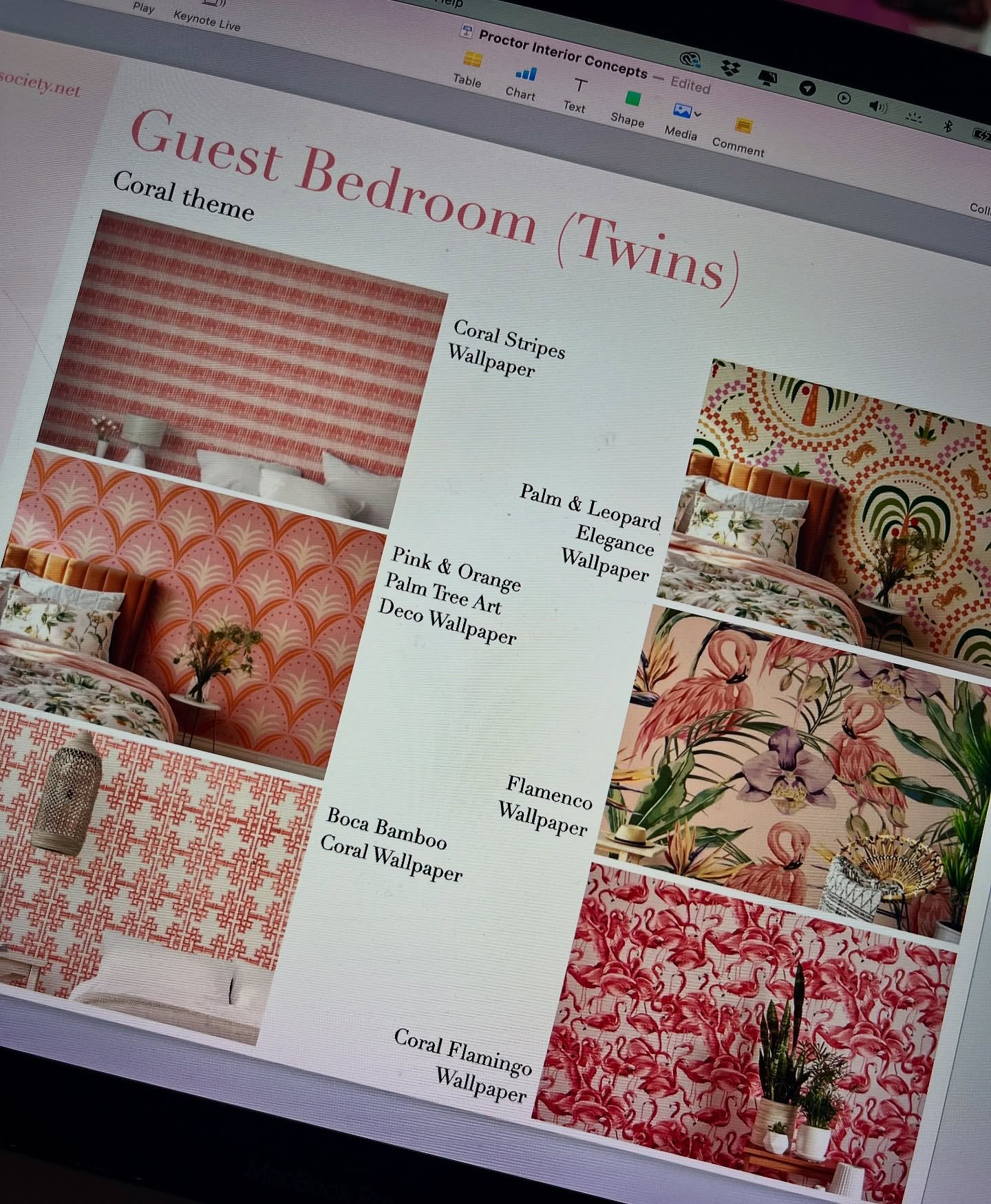 So many fabulous wallpaper choices for one of the many bedrooms at our luxurious La Quinta estate protect.
So which one do you think the client went with? 🤔