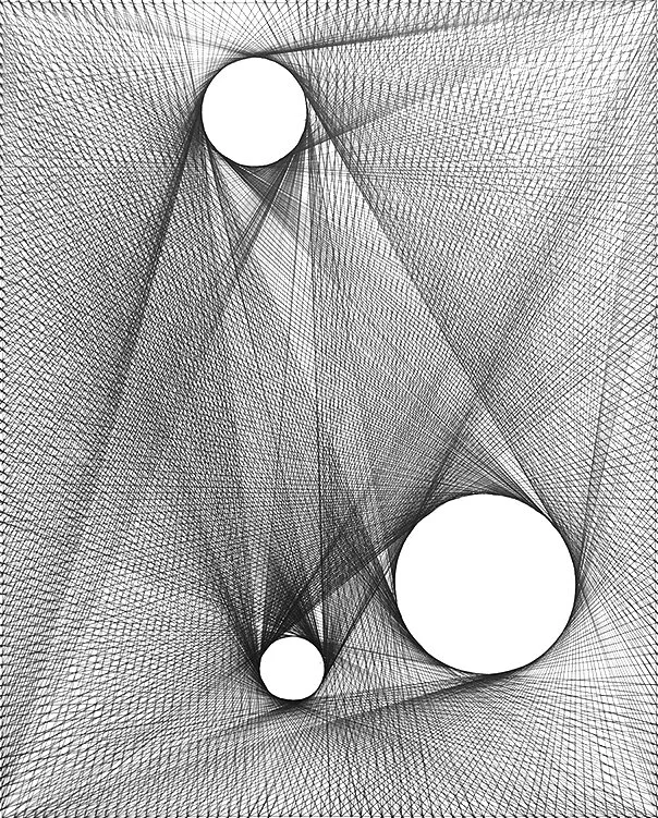 drawing for a string sculpture iii