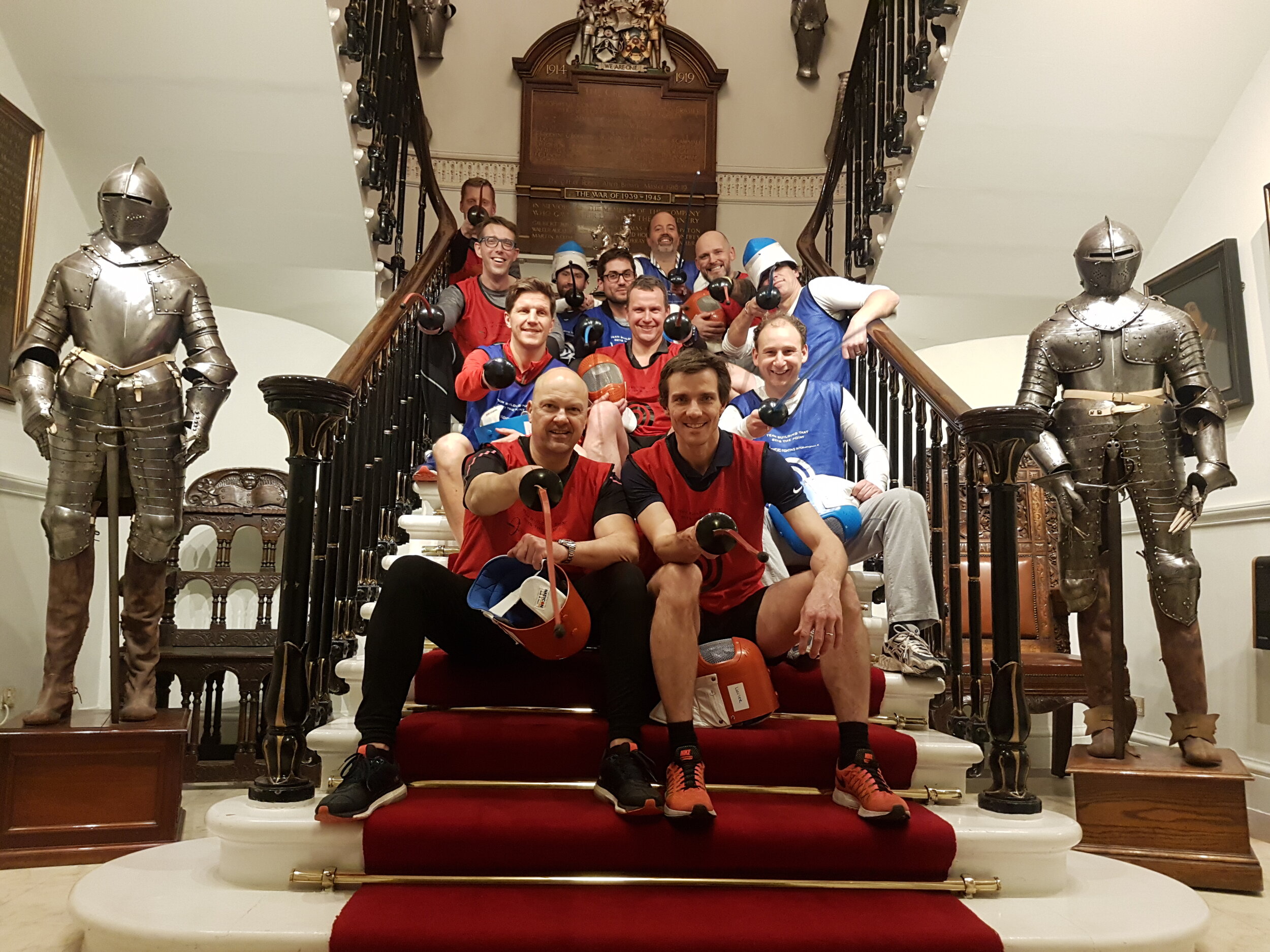 Olympic Fencing Team Building with Sword Fighting International - Armourers Hall London 2.jpg