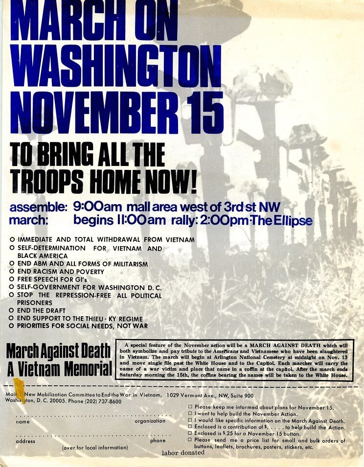 march on Washington demonstration poster