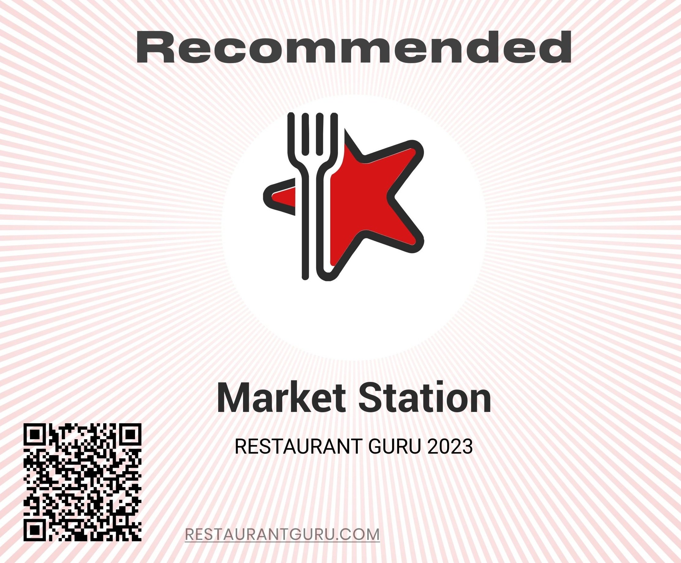 Thank You RG!   Note: Market Station is NOT a Restaurant